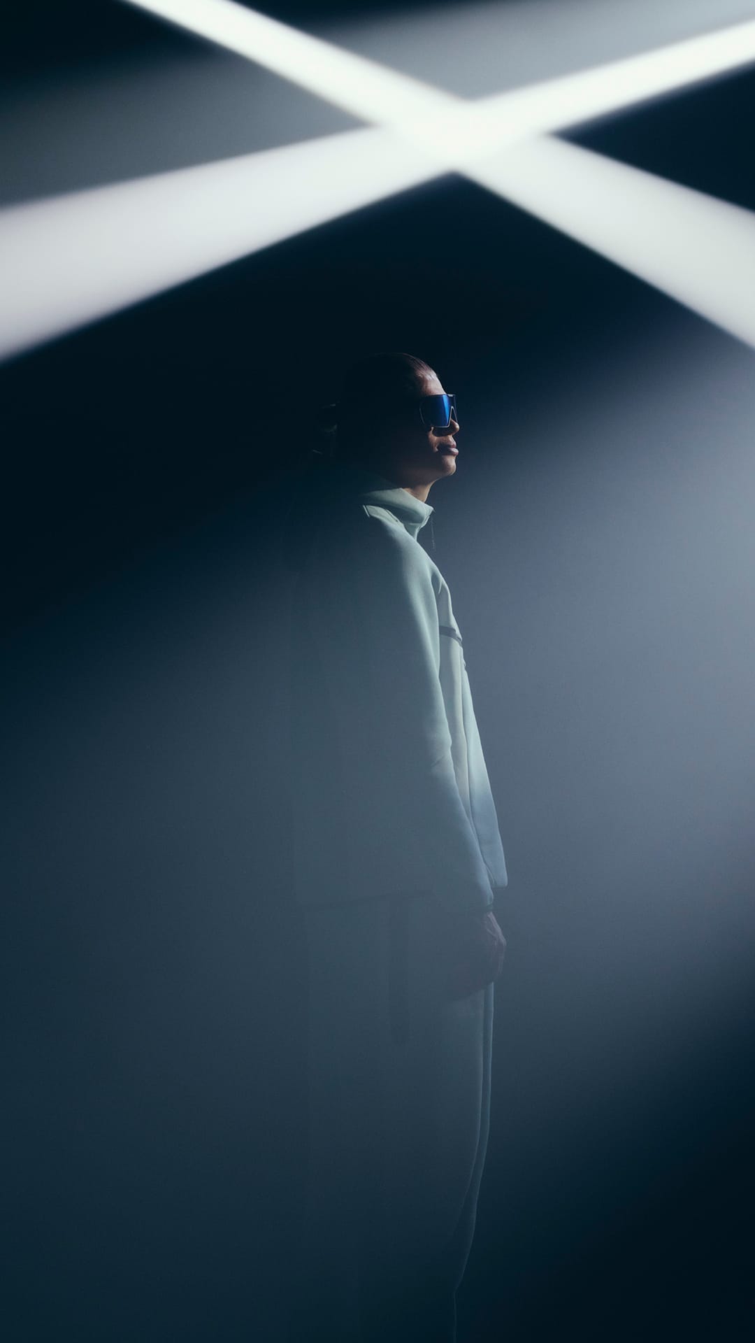 Erling Haaland under a spotlight